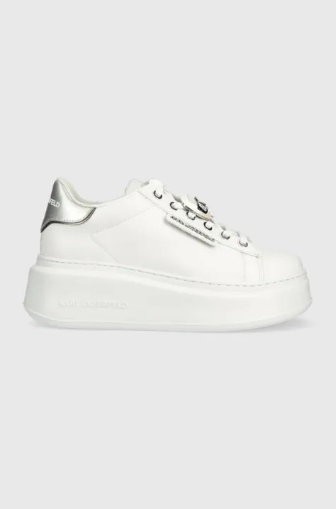 Karl Lagerfeld sneakersy skórzane ANAKAPRI KL63576K kolor biały