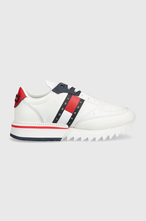 Tommy Jeans sneakersy EN0EN02055 CLEAT LOW kolor biały