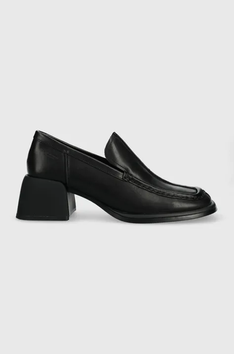 Шкіряні туфлі Vagabond Shoemakers Ansie жіночі колір чорний каблук блок 5545.101.20