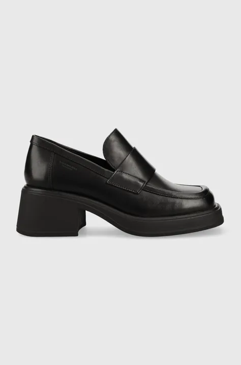 Кожени обувки с дебел ток Vagabond Shoemakers Dorah в черно с висок ток 5542.001.20