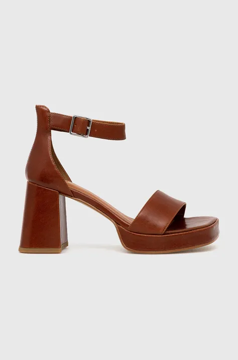 Kožené sandály Vagabond Shoemakers FIONA hnědá barva, 5515.001.10