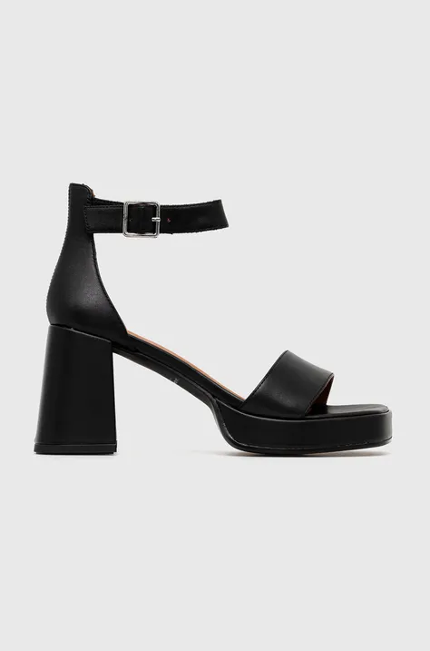 Usnjeni sandali Vagabond Shoemakers FIONA črna barva, 5515.001.20