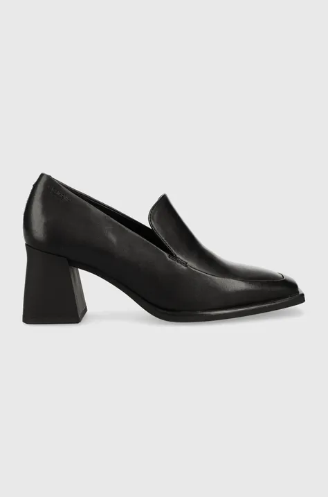 Kožne salonke Vagabond Shoemakers Hedda boja: crna, s debelom potpeticom, 5503.001.20