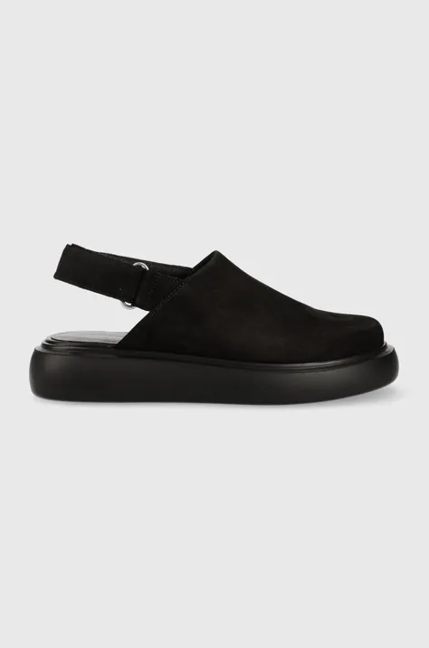 Замшевые сандалии Vagabond Shoemakers BLENDA женские цвет чёрный на платформе 5519.350.20