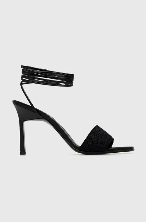 Sandale Calvin Klein GEO STIL GLADI SANDAL 90HH boja: crna, HW0HW01467