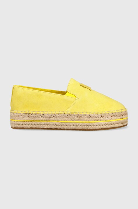 Tommy Hilfiger espadryle zamszowe TH SUEDE FLATFORM ESPADRILLE