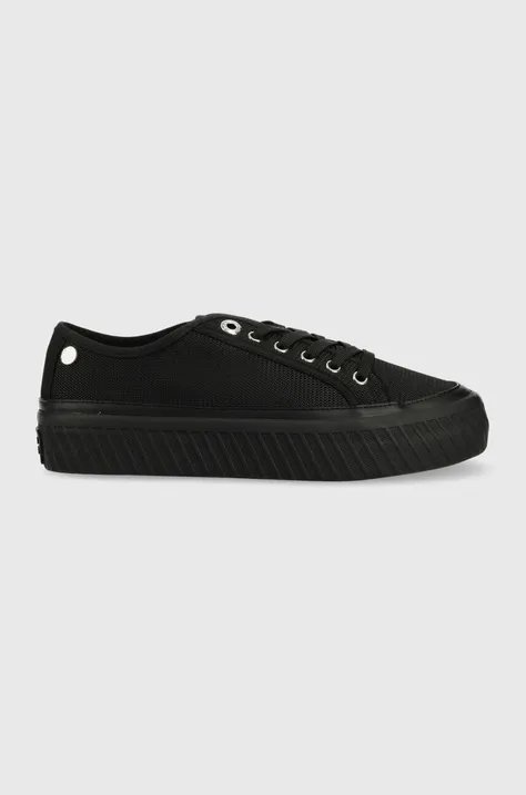 Tommy Hilfiger sneakersy PLATFORM VULCANIZED SNEAKER kolor czarny