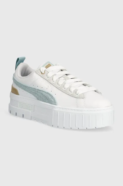 Puma sneakersy skórzane  Mayze Mix Wns kolor biały 387468