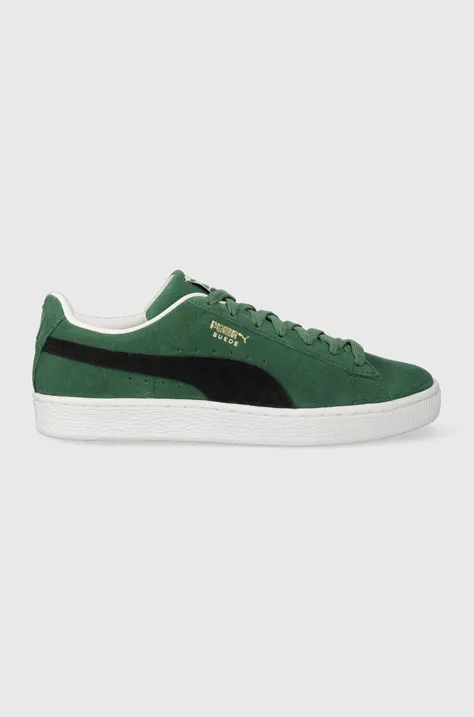 Semišové sneakers boty Puma Suede Classic XXI zelená barva