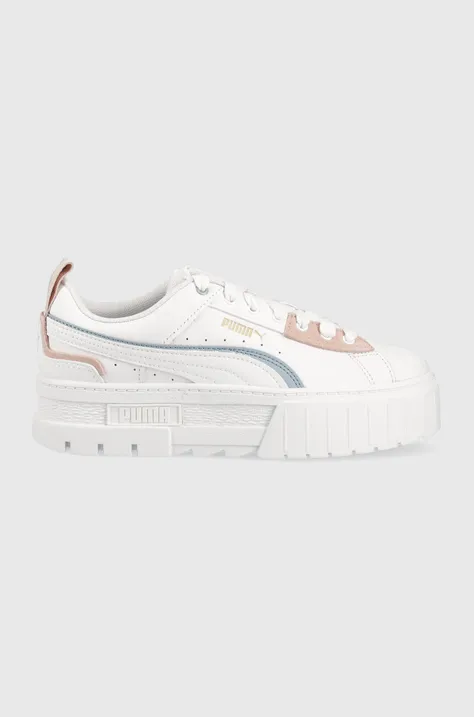 Puma leather sneakers Mayze UT Wns white color
