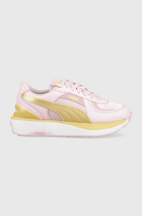 Puma sneakersy Cruise Rider NU Satin Wns kolor różowy