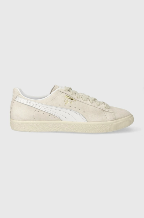 Puma sneakers 391134 Clyde PRM culoarea alb 391134-01