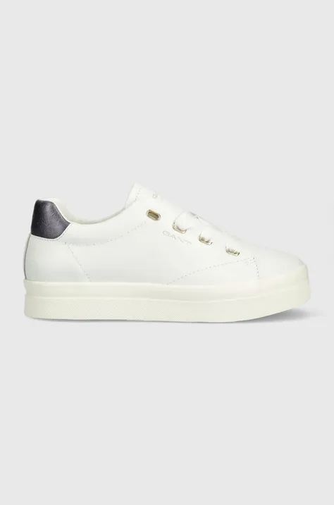 Δερμάτινα αθλητικά παπούτσια Gant Avona χρώμα: άσπρο, 26531918.G278
