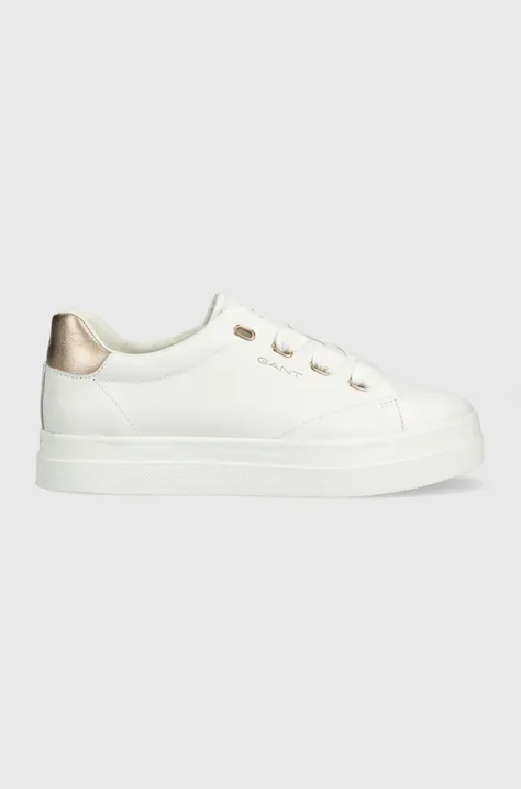 Gant sneakersy skórzane Avona kolor biały 26531918.G296