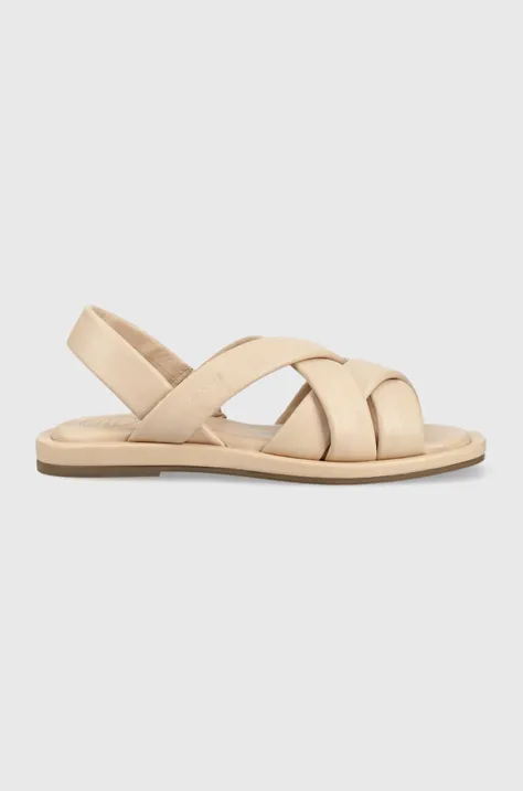 Kožené sandály Gant Khiria dámské, béžová barva, 26561832.G110