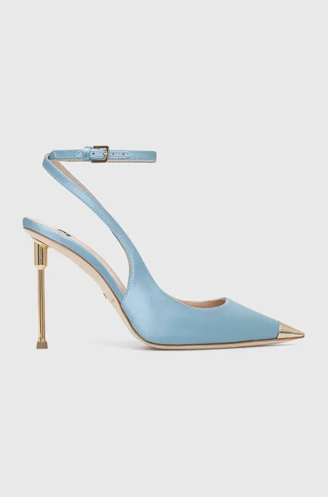Обувки с висок ток Elisabetta Franchi в синьо