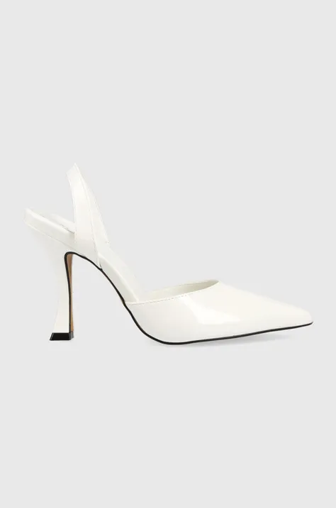 Обувки с висок ток Aldo Zuella в бяло