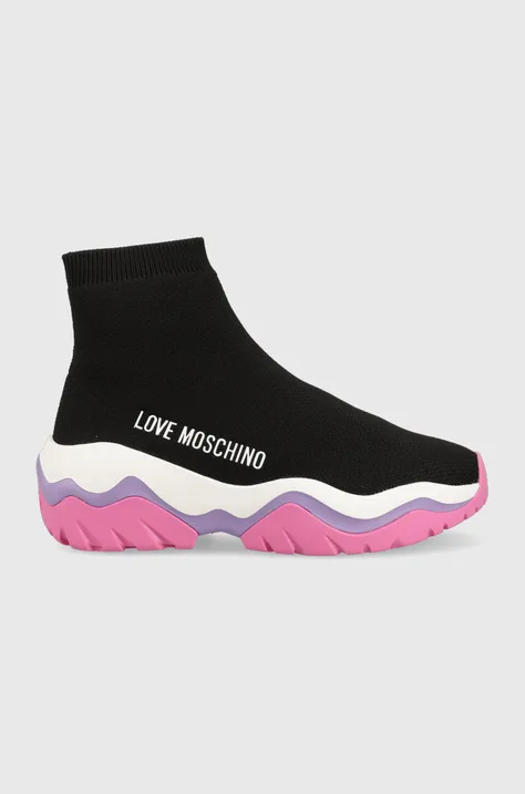 Tenisice Love Moschino Sneakerd Roller 45 boja: crna, JA15574G1G