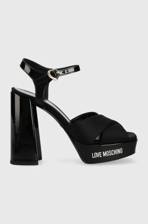 Love Moschino sandały San Lod Quadra 120 kolor czarny JA1605CG1G