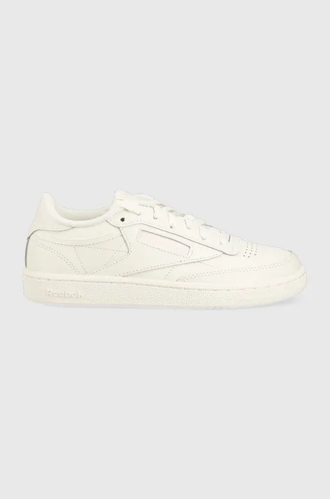 Δερμάτινα αθλητικά παπούτσια Reebok Classic Club C 85 χρώμα: άσπρο
