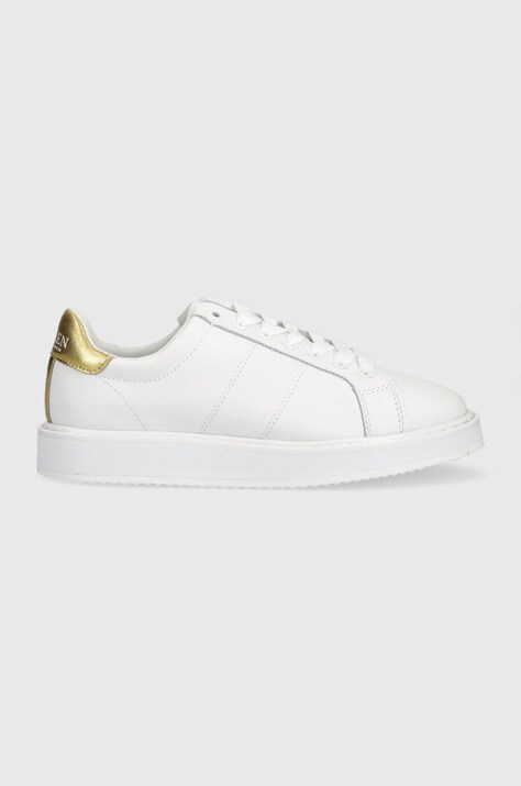 Lauren Ralph Lauren sneakers din piele Angeline culoarea alb 802876000000