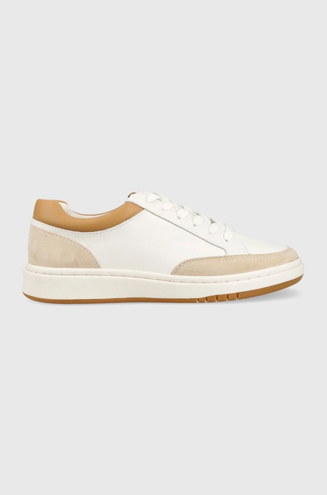 Kožené sneakers boty Lauren Ralph Lauren bílá barva, 802891470001