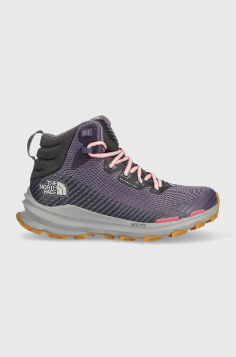 Topánky The North Face Vectiv Fastpack Mid Futurelight dámske, fialová farba