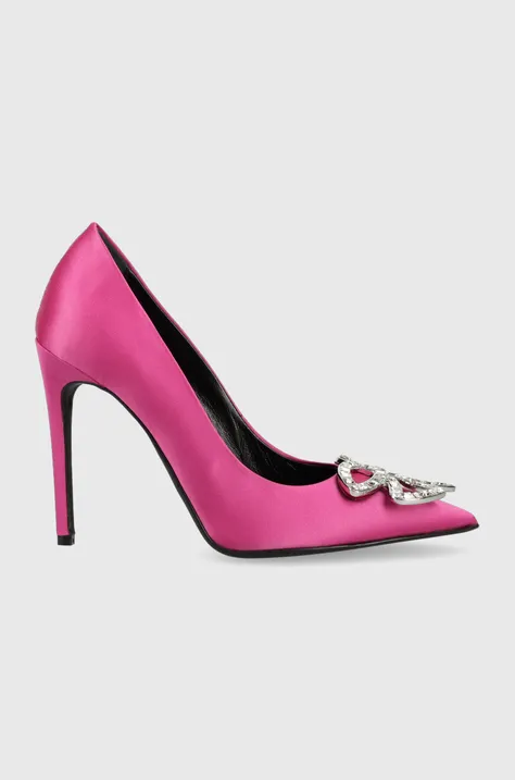 Pinko pantofi cu toc Coraline culoarea roz, 100576 A0NA N17