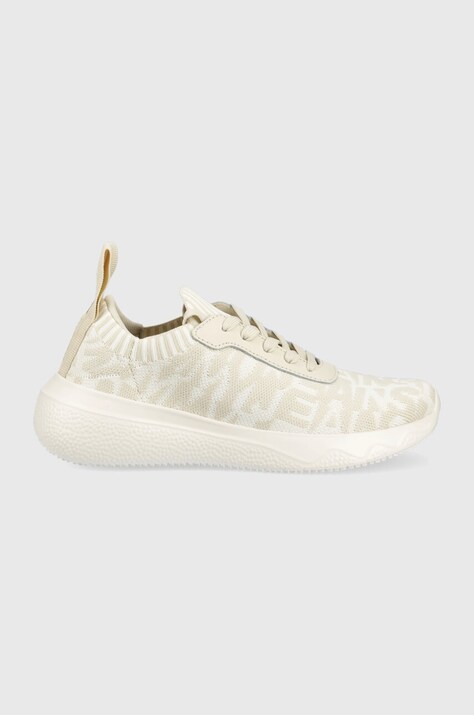 Tommy Jeans sneakers FLEXI WMN JACQUARD culoarea bej, EN0EN02142