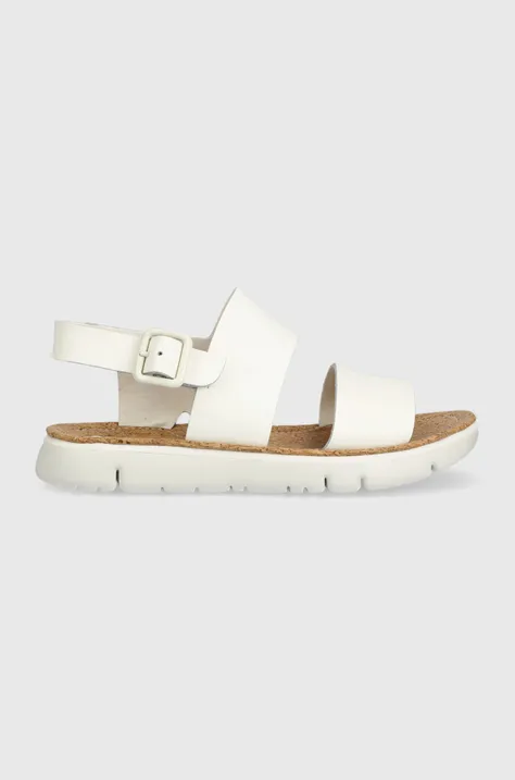 Camper sandale de piele Oruga femei, culoarea alb, K201038.015