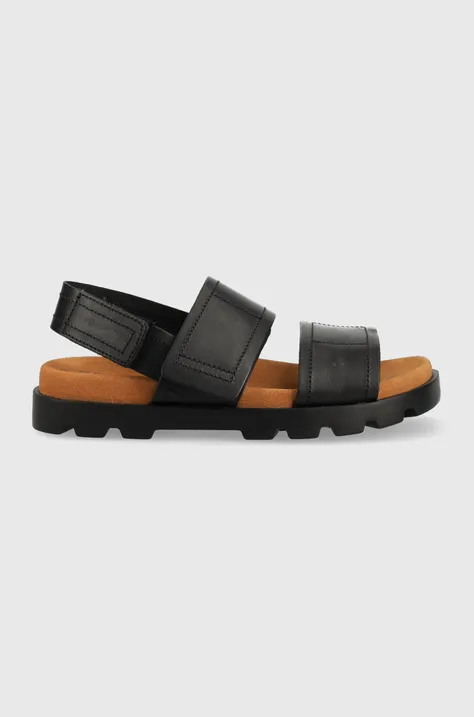 Camper sandały skórzane Brutus Sandal damskie kolor czarny K201323.008