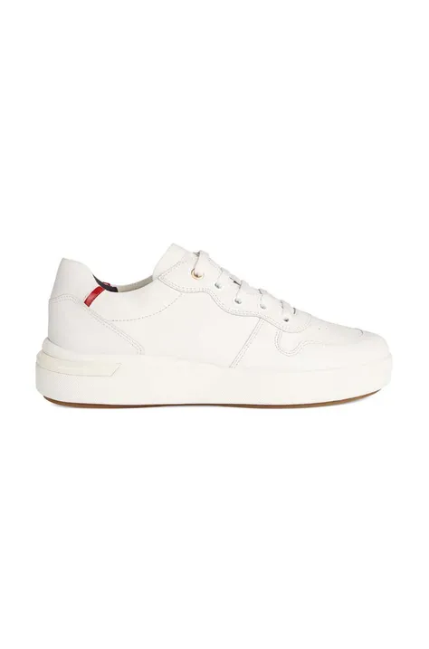 Δερμάτινα αθλητικά παπούτσια Geox D DALYLA χρώμα: άσπρο, D35QFA 00085 C1Z7Y