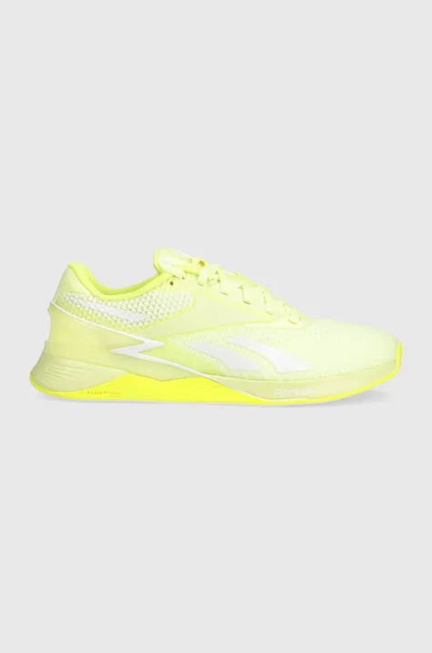 Αθλητικά παπούτσια Reebok Nano X3 χρώμα: κίτρινο