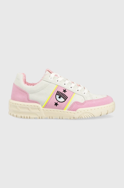 Semišové sneakers boty Chiara Ferragni CF3106_236 šedá barva, CF1 LOW