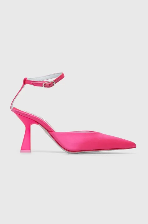 Γόβες παπούτσια Chiara Ferragni CF3142_012 χρώμα: ροζ, CF DECOLLETE