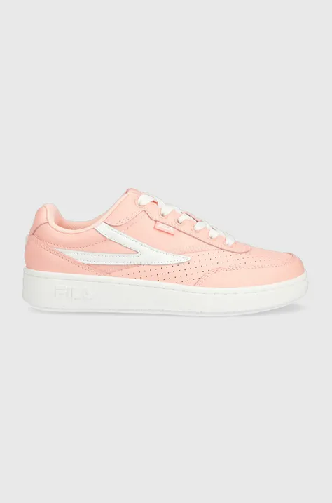 Δερμάτινα αθλητικά παπούτσια Fila SEVARO χρώμα: ροζ