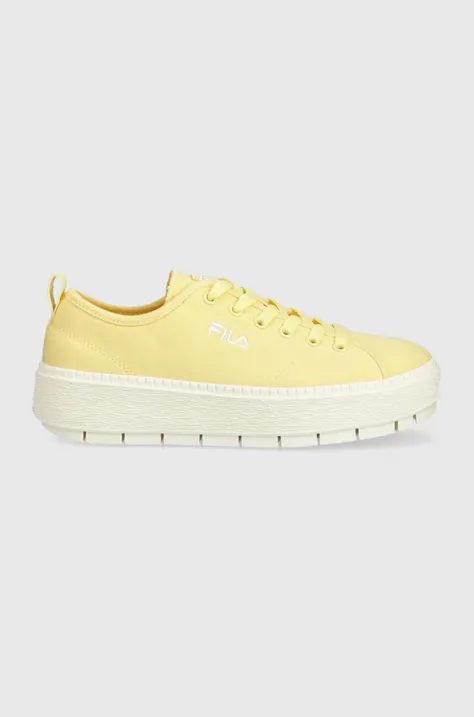 Πάνινα παπούτσια Fila POTENZA χρώμα: κίτρινο