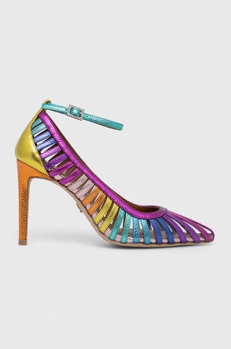 Kurt Geiger London szpilki skórzane Pierra Court 9798169109