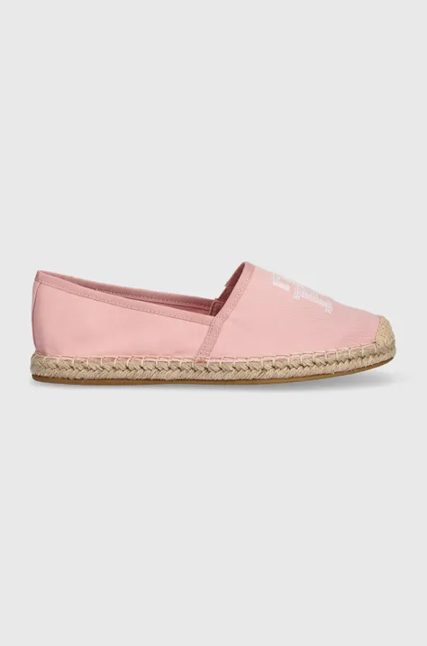 Espadrile Tommy Hilfiger TH EMBROIDERED ESPADRILLE roza barva