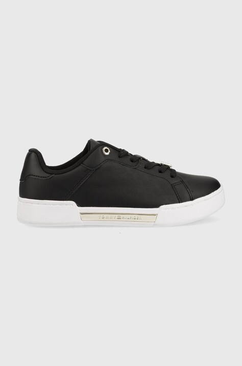 Kožené sneakers boty Tommy Hilfiger COURT SNEAKER GOLDEN TH