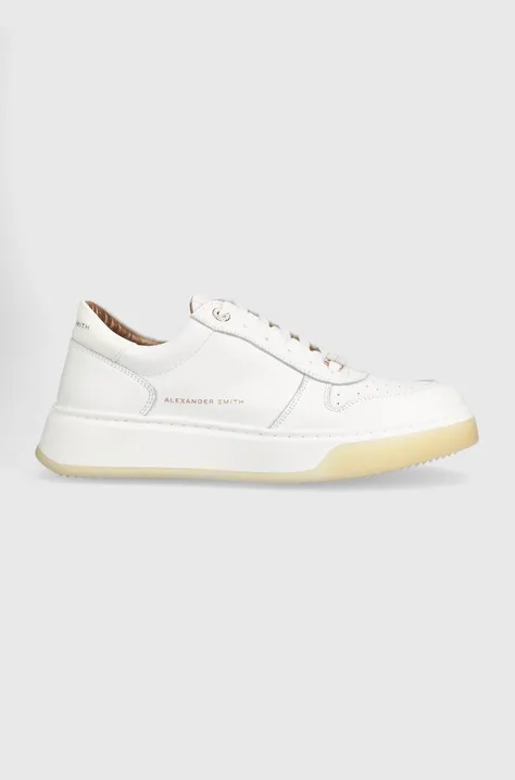 Δερμάτινα αθλητικά παπούτσια Alexander Smith Harrow χρώμα: άσπρο, ASAWT2D41TWT