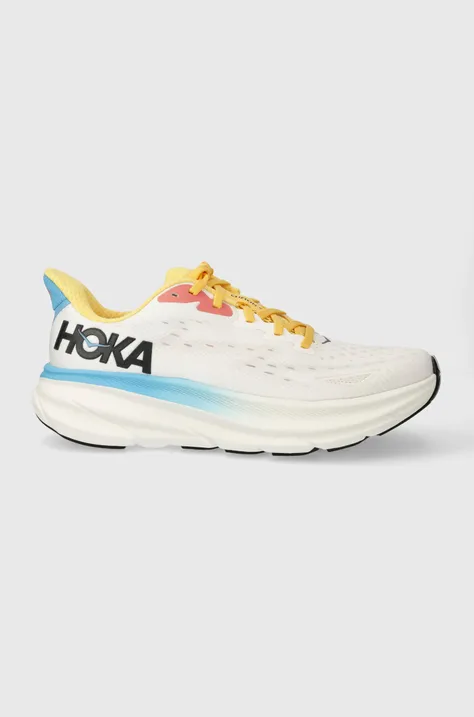 Παπούτσια για τρέξιμο Hoka One One Clifton 9 χρώμα: άσπρο