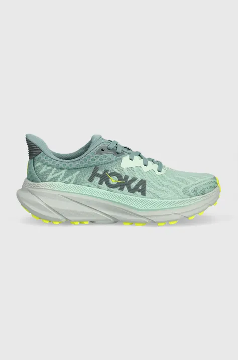 Hoka One One running shoes Challenger ATR 7 green color