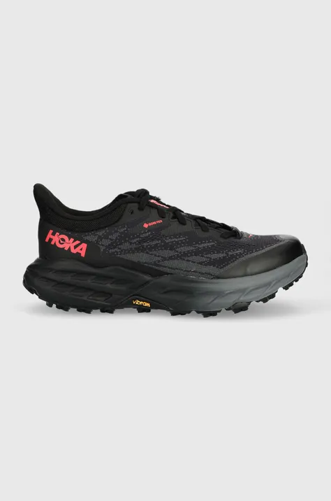 Tekaški čevlji Hoka Speedgoat 5 GTX črna barva, 1127913