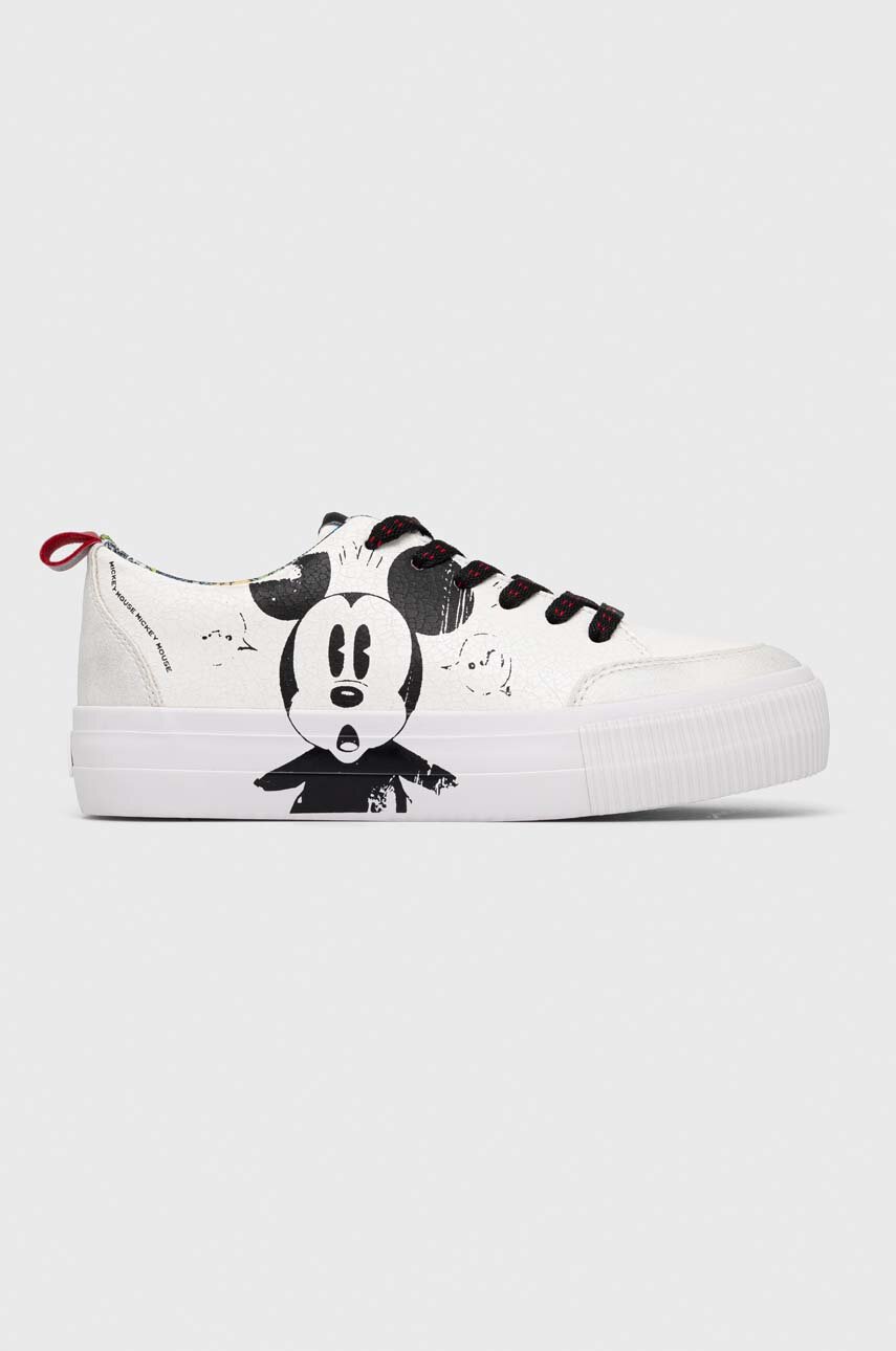 Sneakers boty Desigual x Disney bílá barva, 23SSKP29.1000