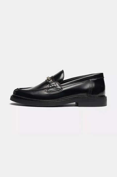 Filling Pieces leather loafers Loafer Polido women's black color 44233191847