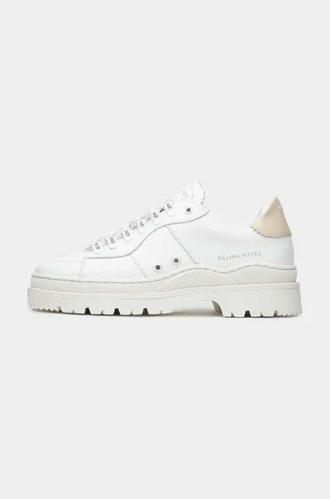 Filling Pieces leather sneakers Court Serrated white color 89128861042