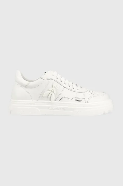 Δερμάτινα αθλητικά παπούτσια Patrizia Pepe χρώμα: άσπρο, 2Z0008 L011 W338