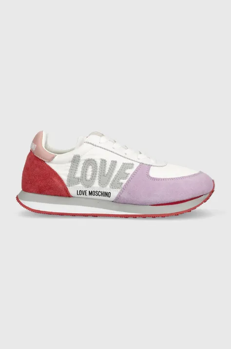 Tenisky Love Moschino ružová farba, JA15322G0GIN810A