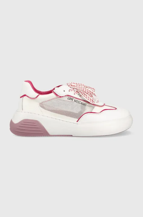 Love Moschino sneakersy kolor biały JA15875G0GIQA10A